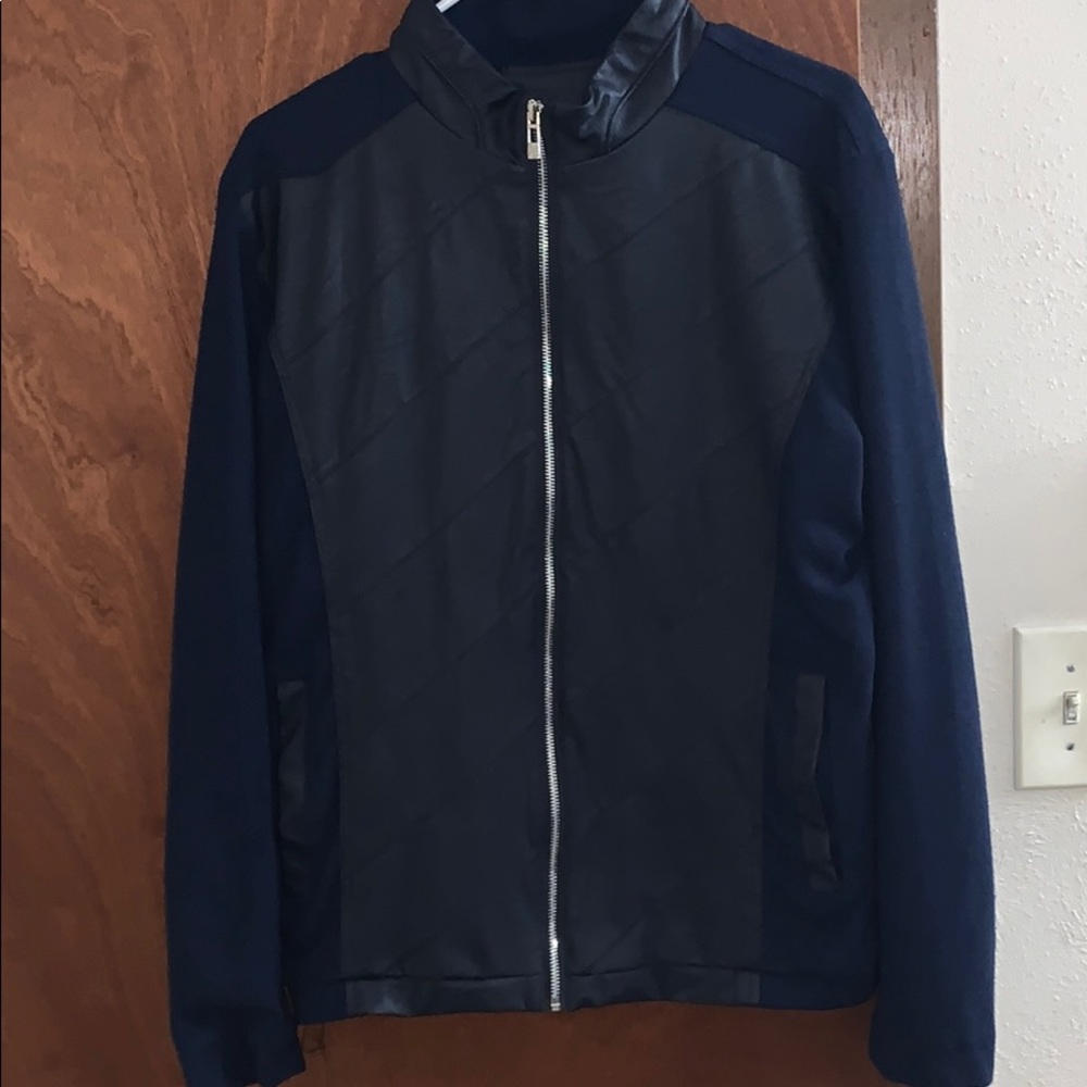 Leather jacket -blue